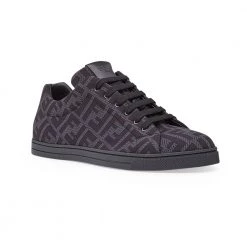 Fendi Tech Fabric Low-Top Sneakers Gray -herresko-sneakers Salg unnamed file 1018