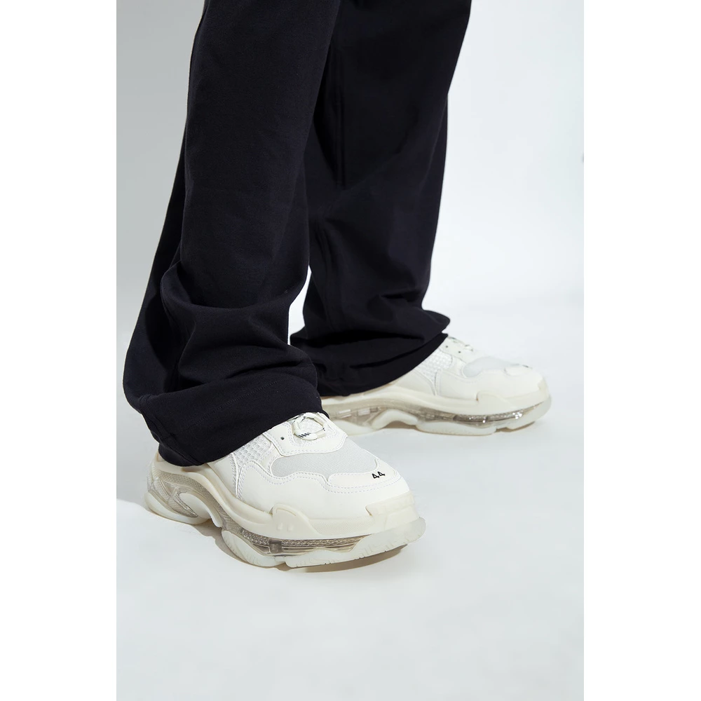 Balenciaga Triple S Lace-up Sneakers White 3 Balenciaga Triple S Lace-up Sneakers White