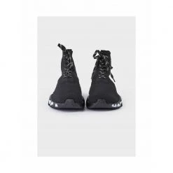 Balenciaga SPEED LACE UP GRAFFITI TRAINERS Black