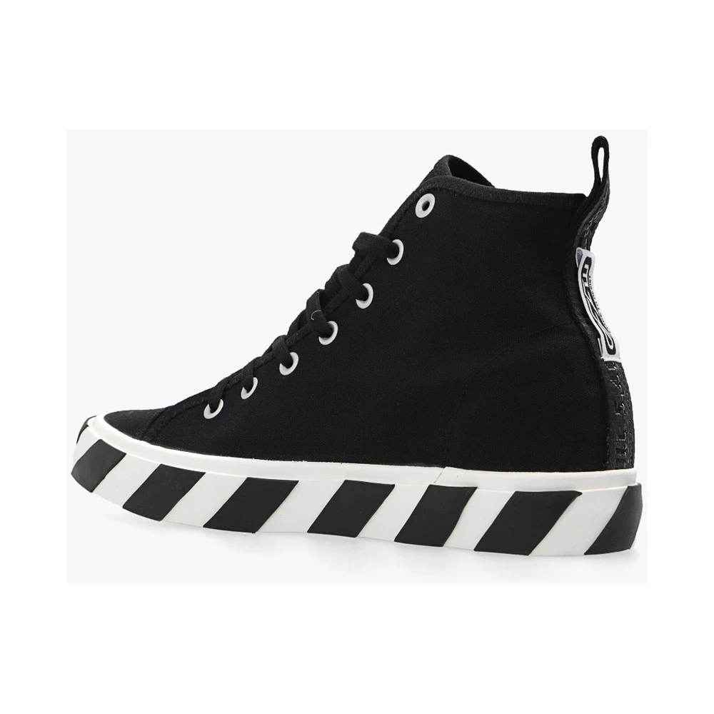 Off White Mid Top Vulcanized Sneakers Black 5 Off White Mid Top Vulcanized Sneakers Black - Bilde 3