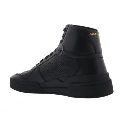 Saint Laurent SL24 Mid-Top Sneakers In Used- Look Black -herresko-sneakers Salg unnamed file 2272