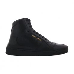 Saint Laurent SL24 Mid-Top Sneakers In Used- Look Black -herresko-sneakers Salg unnamed file 2273