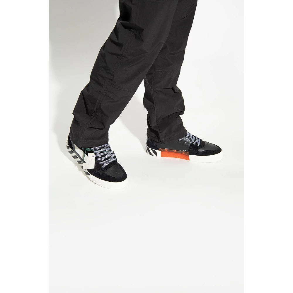 Off White High Top Vulcanized Sneakers Black 4 Off White High Top Vulcanized Sneakers Black - Bilde 2