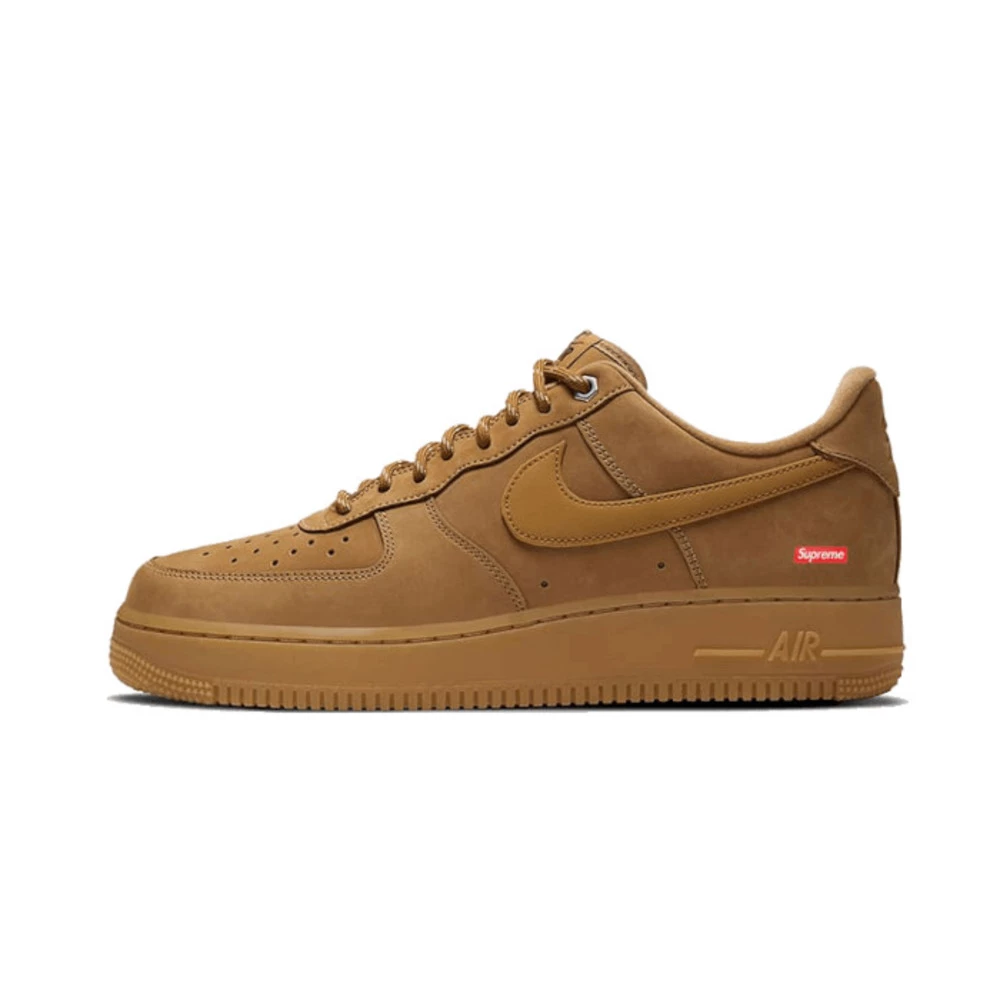 Nike Air Force 1 Low Supreme Flax Sneakers Brown 3 Nike Air Force 1 Low Supreme Flax Sneakers Brown