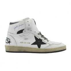 Golden Goose Sky-Star High-Top Lace-Up Sneakers White