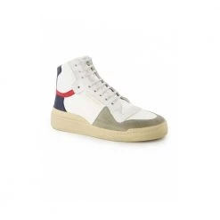 Saint Laurent SL24 Mid-Top Sneakers Beige