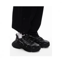 Balenciaga Triple S Allover Logo Sneakers Black