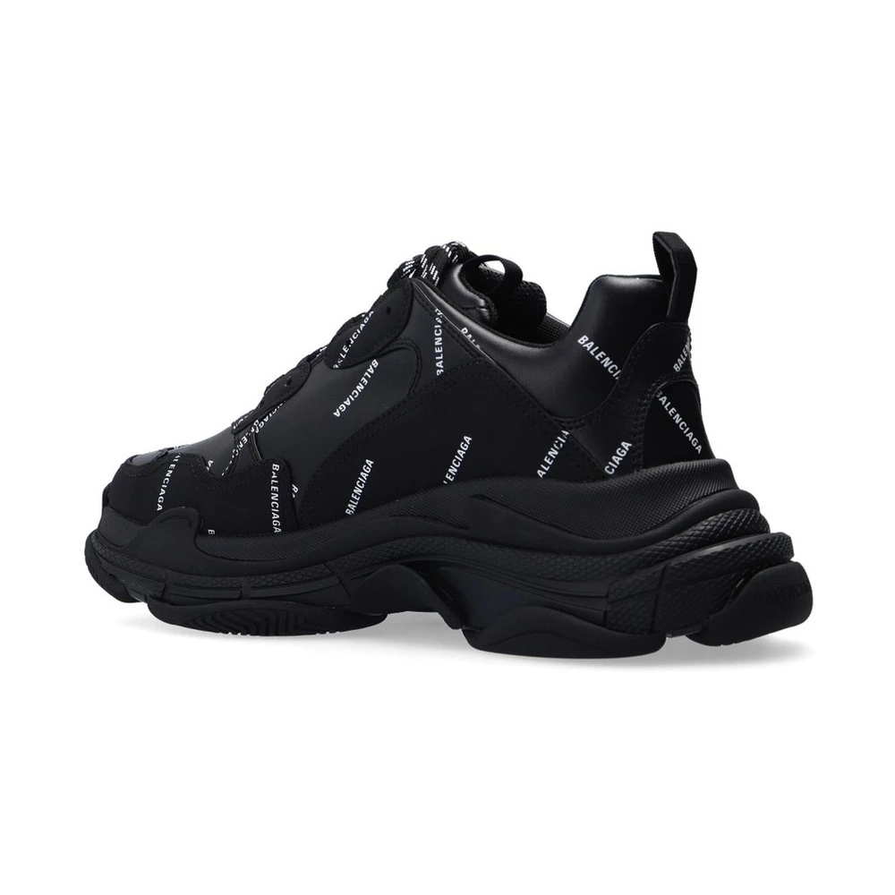 Balenciaga Triple S Allover Logo Sneakers Black 7 Balenciaga Triple S Allover Logo Sneakers Black - Bilde 5