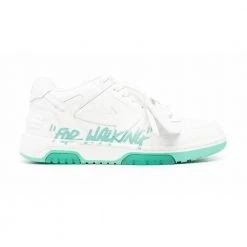 Off White Slogan-Print Sneakers White