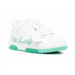 Off White Slogan-Print Sneakers White -herresko-sneakers Salg unnamed file 658