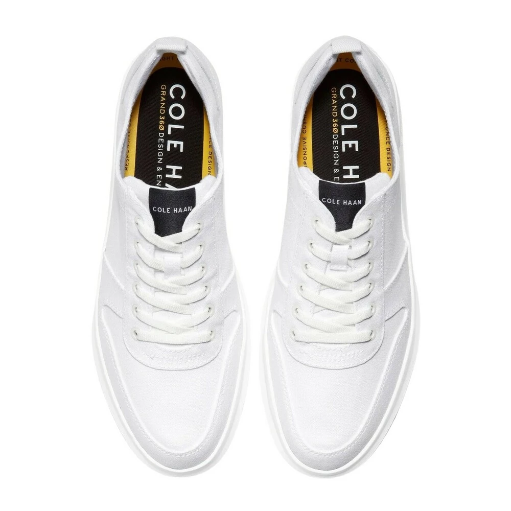 Cole Haan Logo-Print Low-Top Sneakers White 3 Cole Haan Logo-Print Low-Top Sneakers White