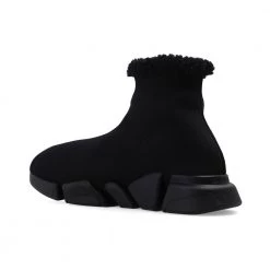 Balenciaga Speed 2.0 Faux Fur Sneakers Black -herresko-sneakers Salg unnamed file 725