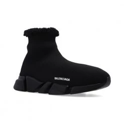 Balenciaga Speed 2.0 Faux Fur Sneakers Black -herresko-sneakers Salg unnamed file 727